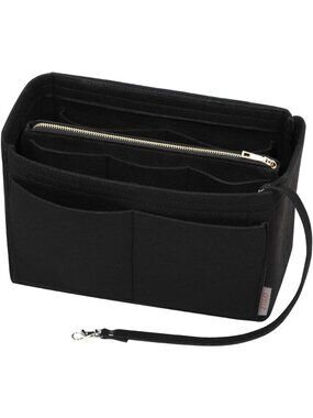 Felt Purse Organizer Insert with Zipper | Handbag & Tote Shaper | 7 Sizes